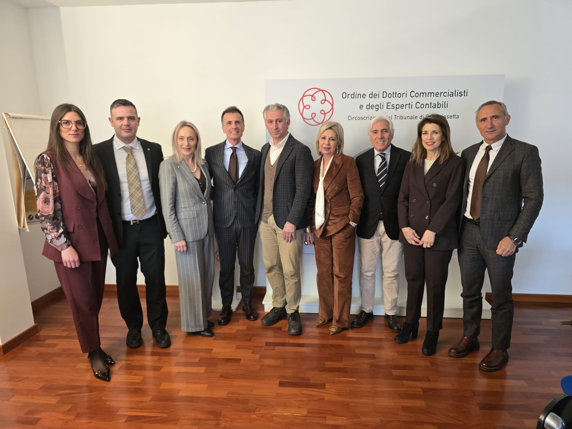 Il Consiglio dell'ODCEC di Caltanissetta incontra l'Assessore del Comune Calogero Adornetto